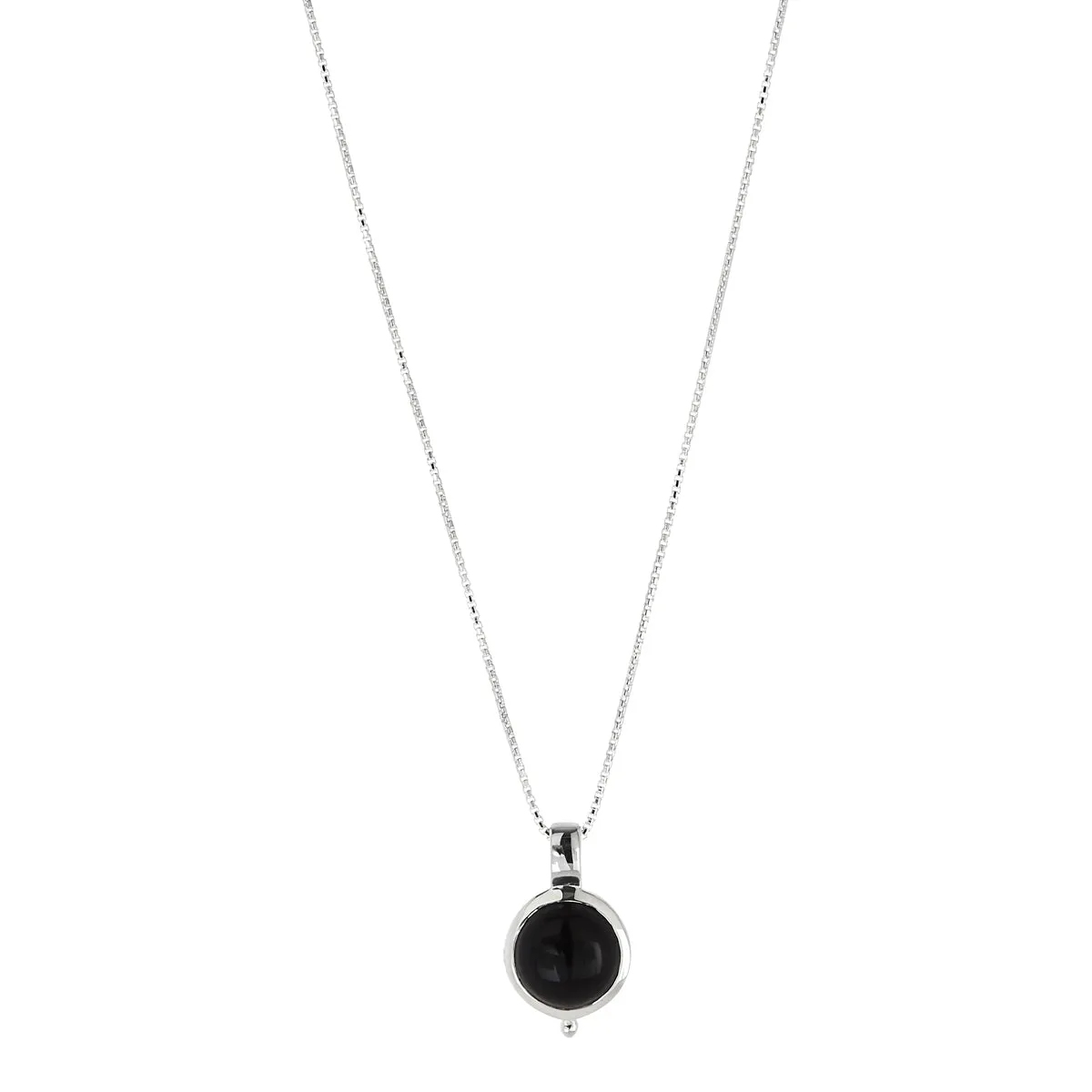 Najo Garland Silver Black Onyx Necklace