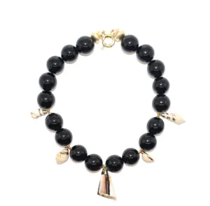 NIVIA PIRES - NECKLACE ONYX SEASHELL