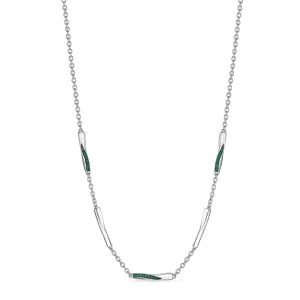 Nova Station Necklace with Emerald