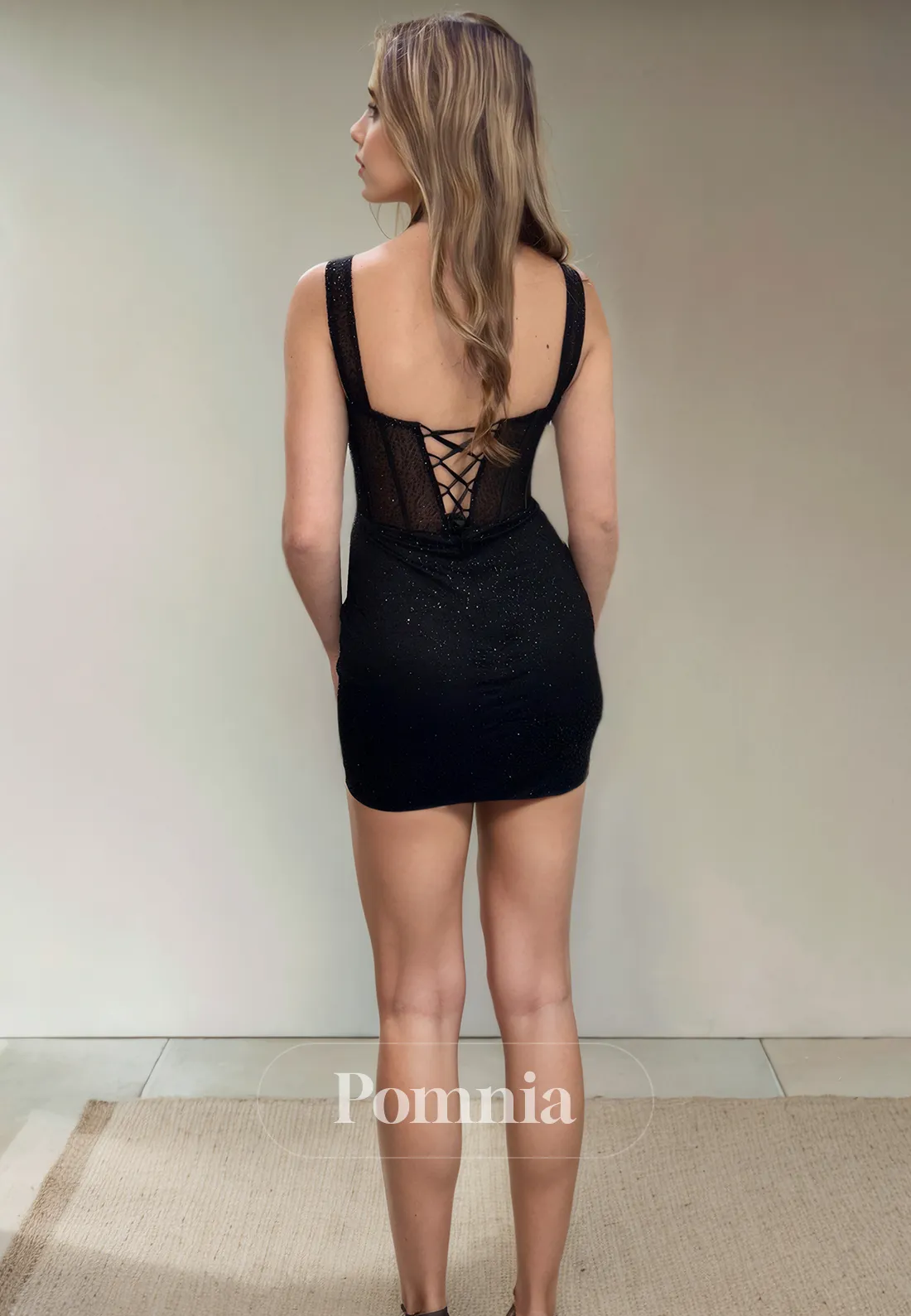 Off-Shoulder Scoop Sheath/Column Sequins Short Homecoming Dress
