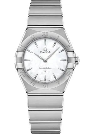 Omega Constellation Manhattan Quartz Watch - 28 mm Steel Case - Mother-Of-Pearl Dial - 131.10.28.60.05.001