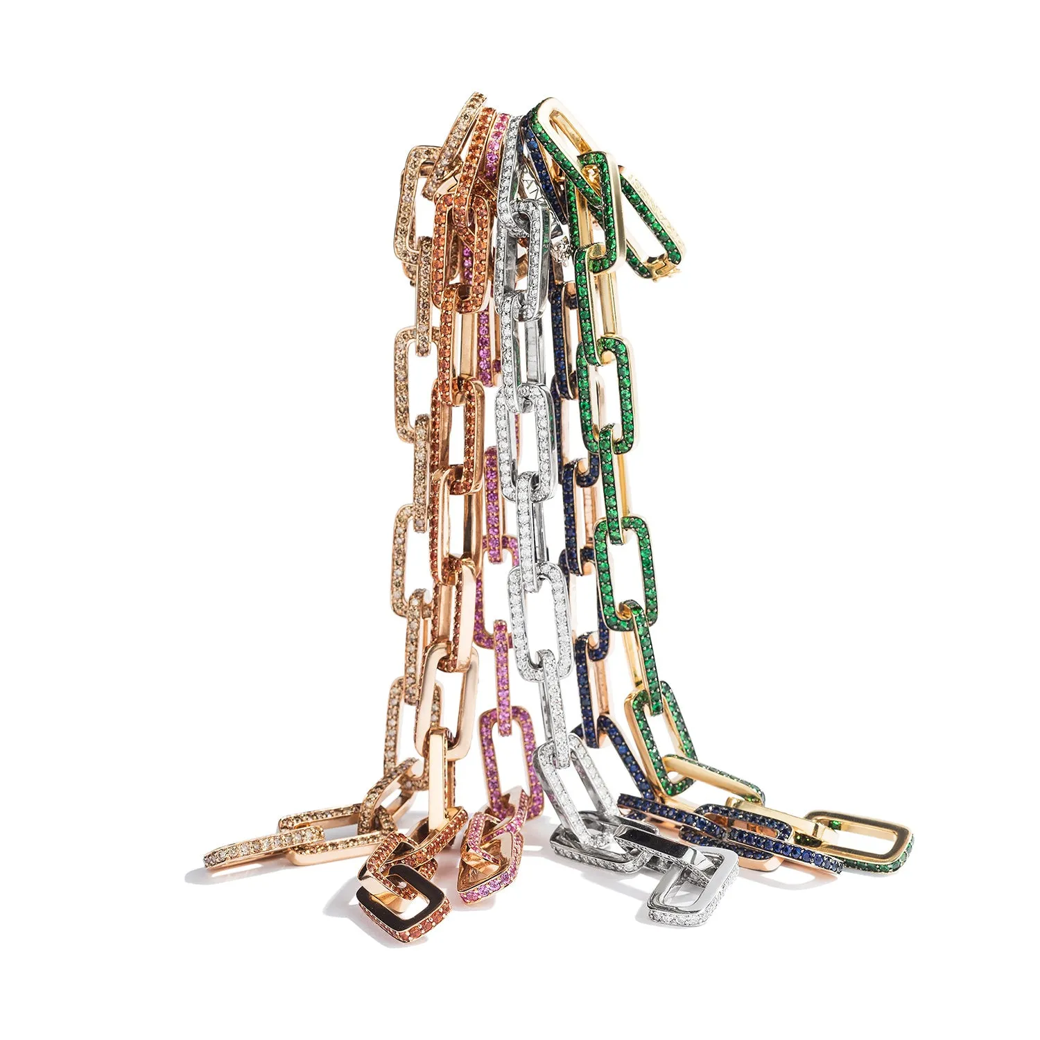 Pink Sapphire Link Bracelet