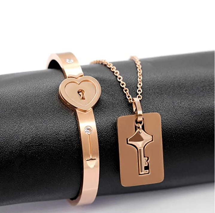 Precious Moments - Bracelet & Key Necklace