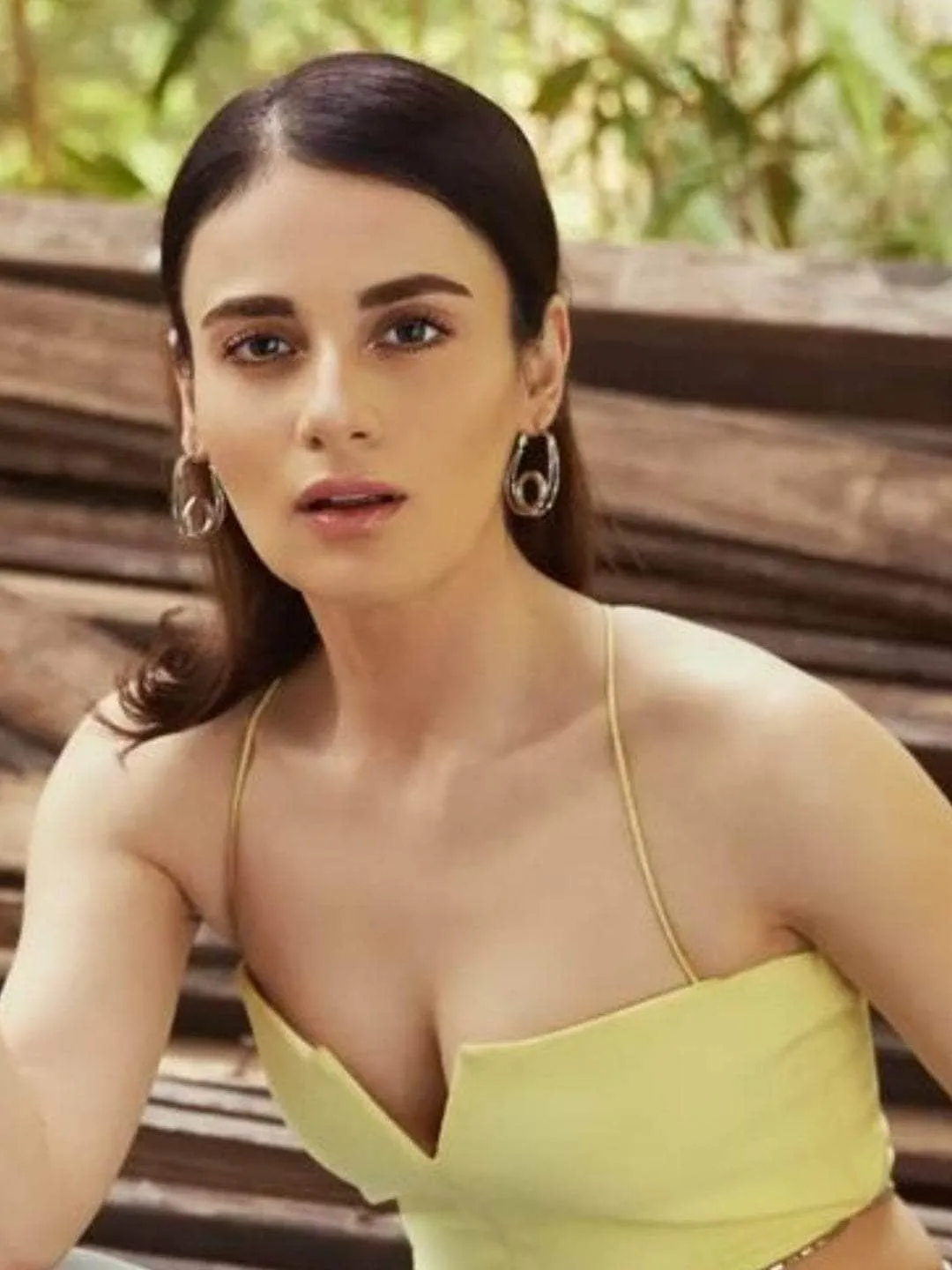 Radhika Madan In Oval Dangle Earring