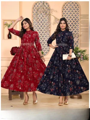 Rayon Party Wear Kurti