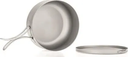 Robens Ori Titanium Pot with Plate/Lid Grey | Buy Robens Ori Titanium Pot with Plate/Lid Grey here | Outnorth