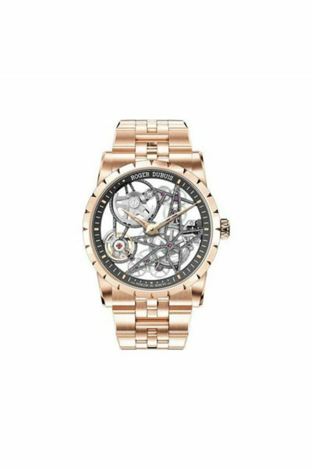 roger dubuis excalibur 42mm 18k rose gold men's watch