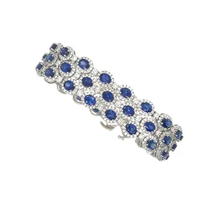 Sapphire and Diamond Bracelet
