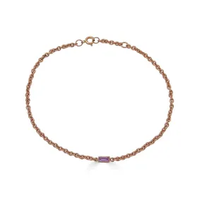 Sapphire Ankle Bracelet