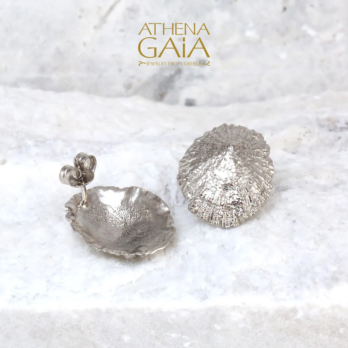 Seashell Post Earrings