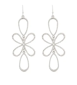 Silver Diacut Earring