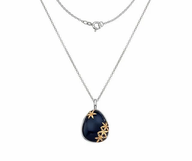 Silver Onyx Necklace