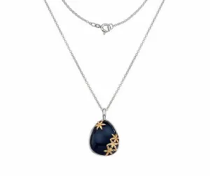 Silver Onyx Necklace