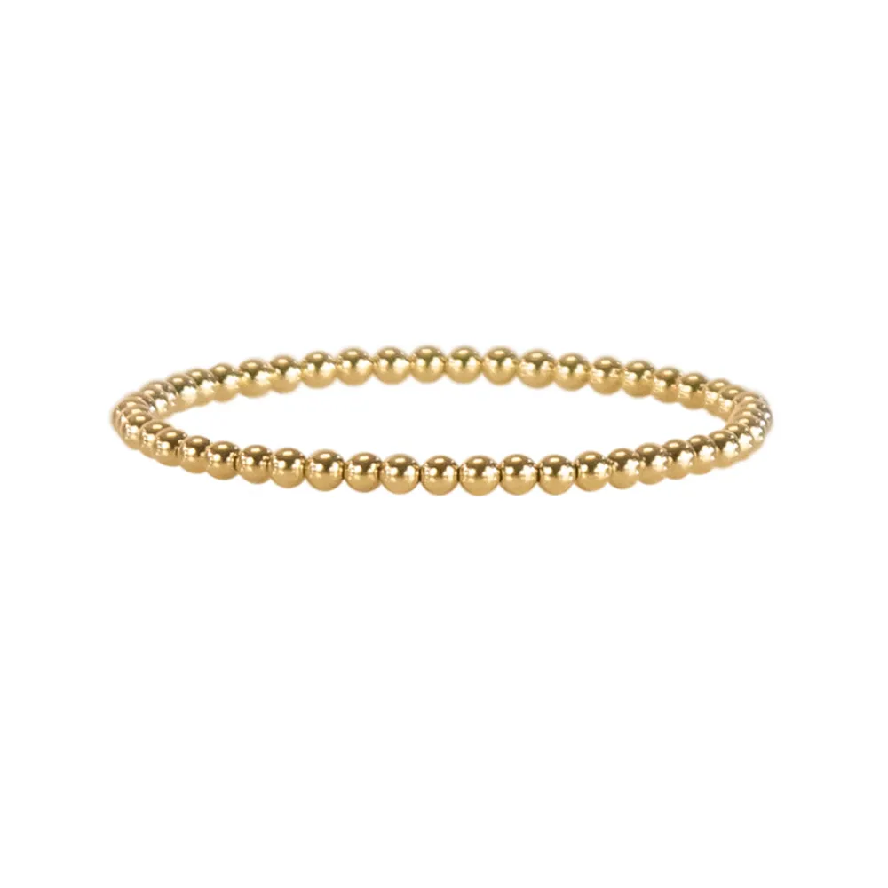 Small Gold Beaded Bracelet