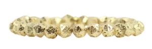 Stacker Stretch Bracelet - Gold Lava Star Cut