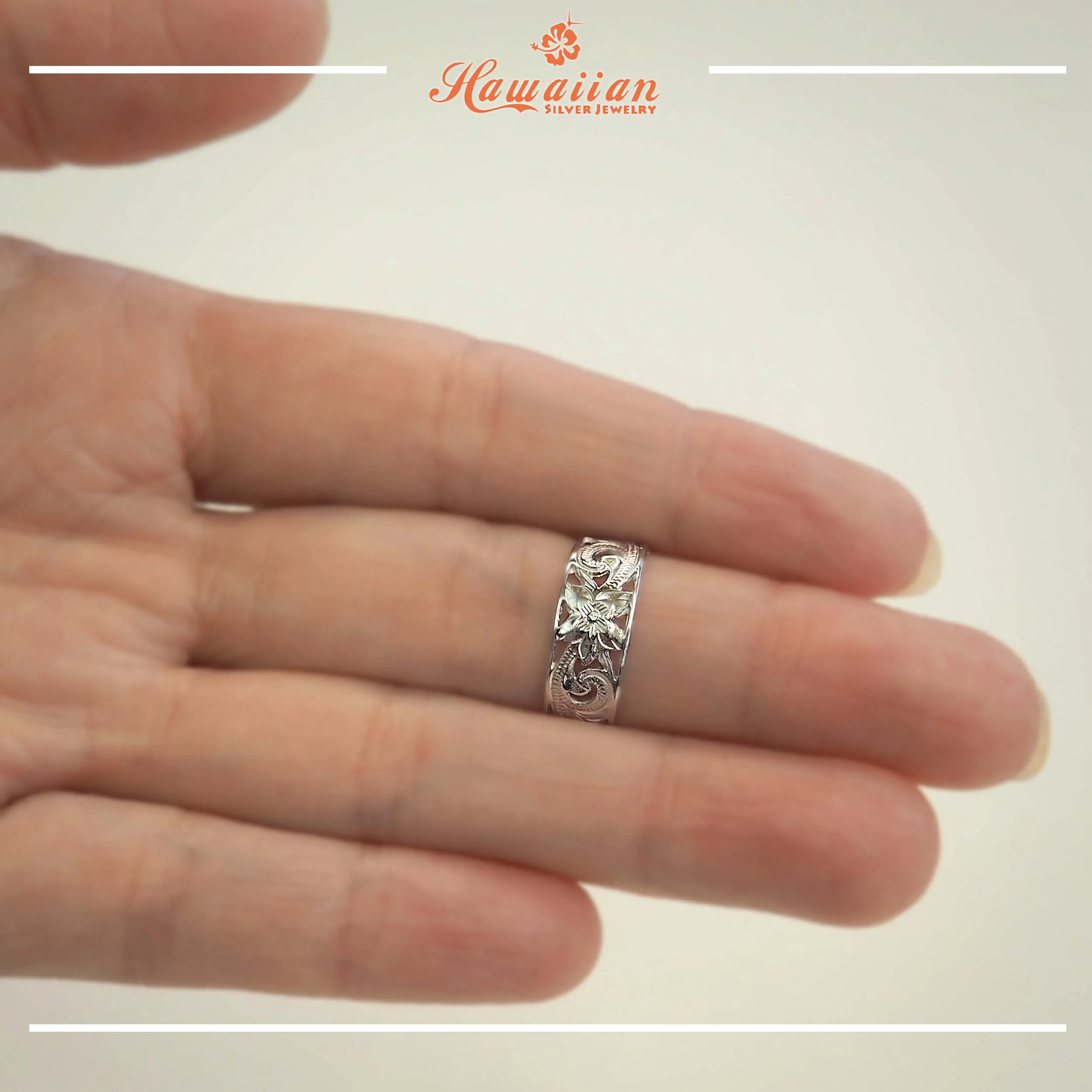 Sterling Silver 6mm Filigree Band Toe Ring