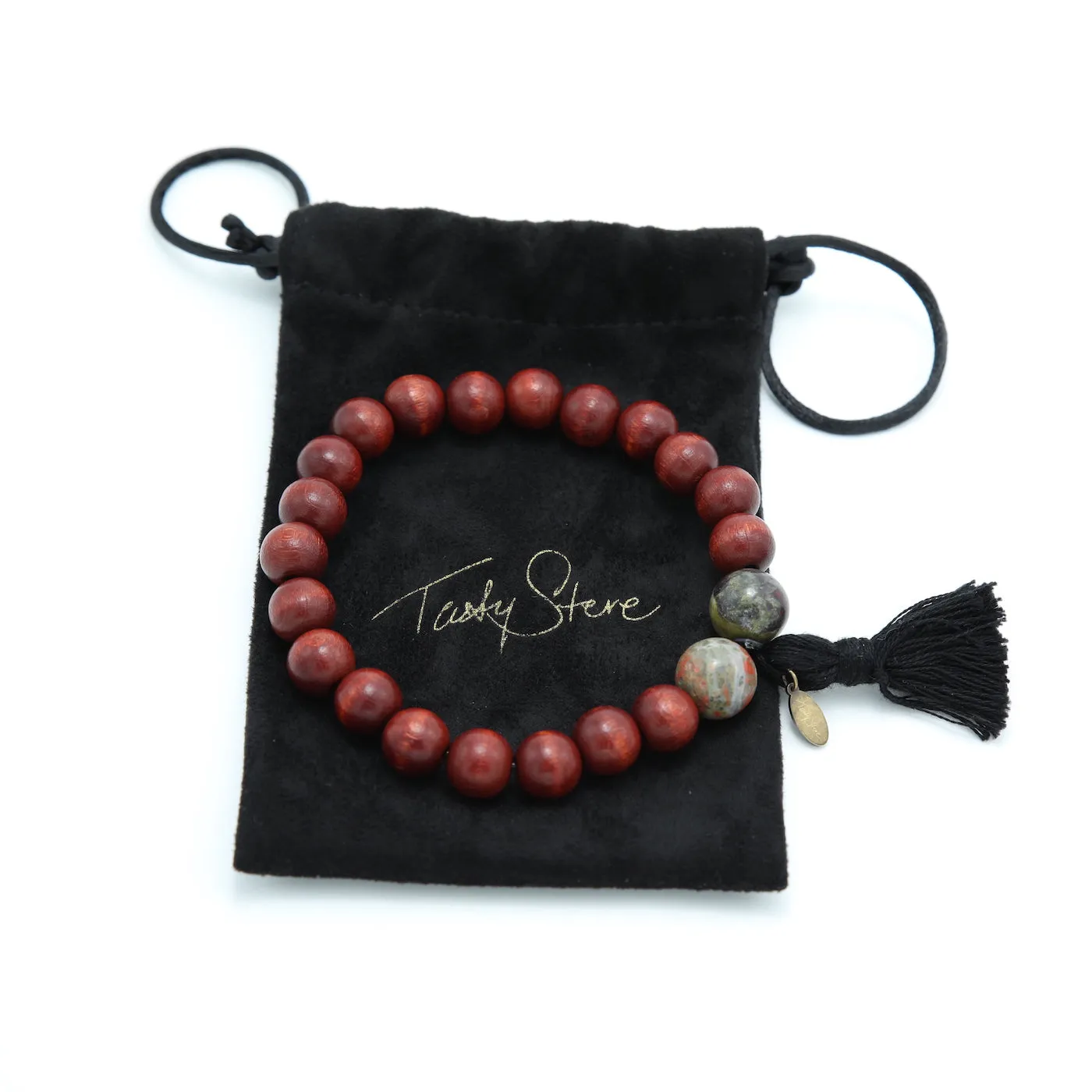 TASTY STEVE - 'Stone Bracelet' - Mahogany