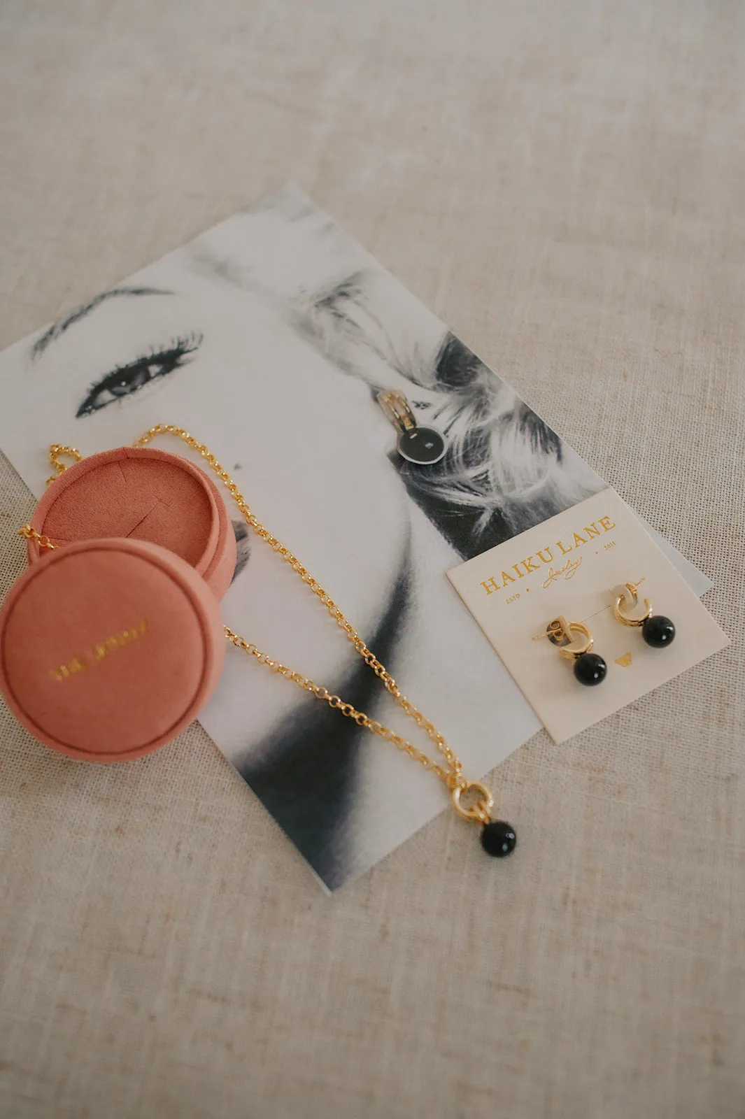 The Monroe Rolo Chain Necklace - Onyx