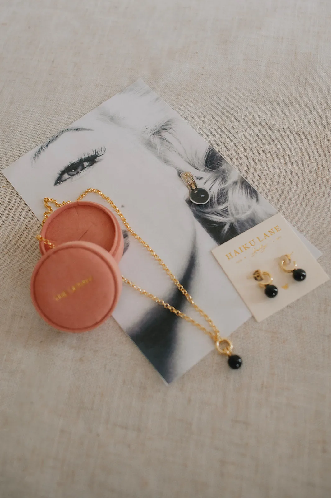 The Monroe Rolo Chain Necklace - Onyx