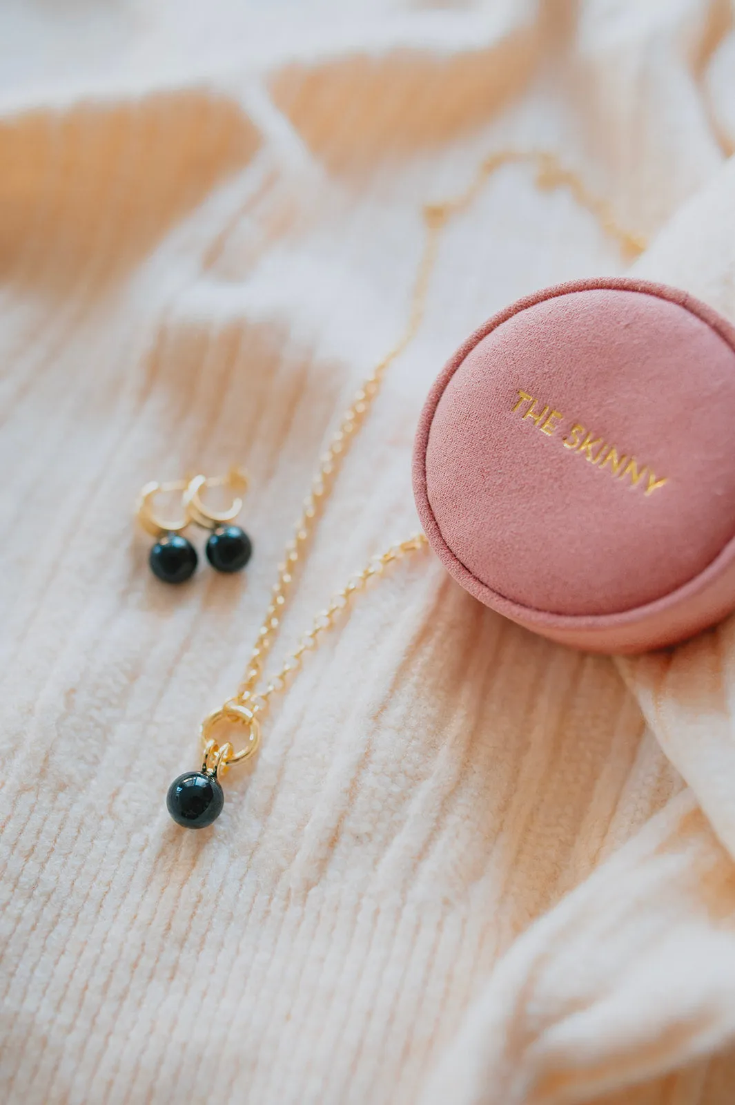 The Monroe Rolo Chain Necklace - Onyx