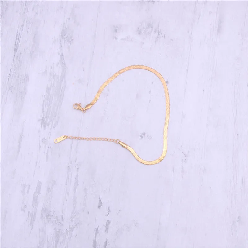 Women's Minimalist Gold-plated Anklet