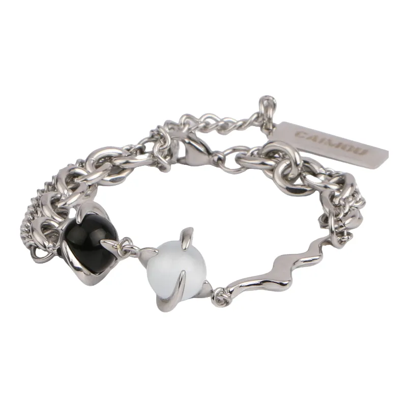 Yin-Yang Wave Bracelet